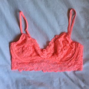 PINK lace bra